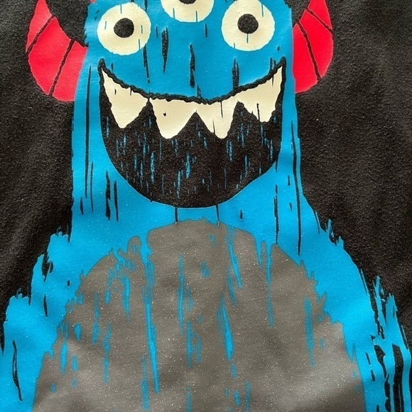 Garanimals set of two Cookie Monster top/pull up leggings black/gray Boy 3T - Picture 4 of 12